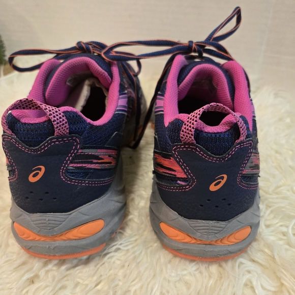 Asics Women's Athletic Shoes - Navy, Pink, and Orange - Picture 8 of 10
